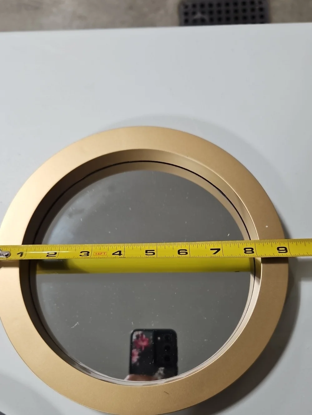 Round Wall Mirror Trio in Dark Brown And Gold SET OF 3, 3 TOTAL AVAILABLE